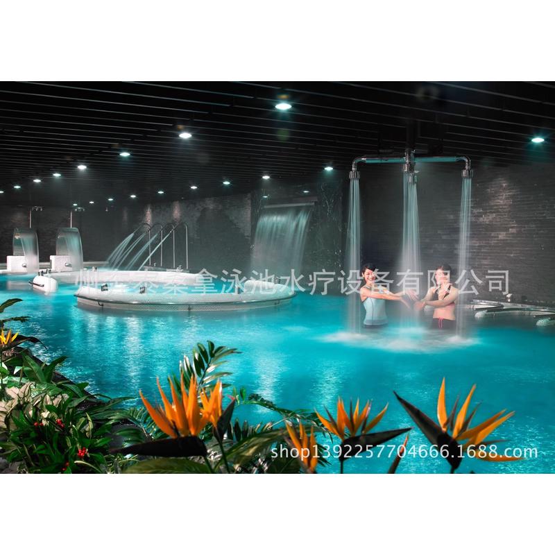 304不锈钢万向9孔冲击头spa冲击按摩水疗冲击浴