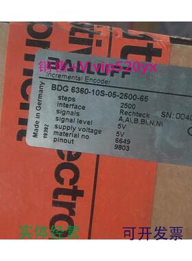 现货供应BALLUFF巴鲁夫编码器BDG6360-10S-05-2500-65议价