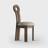 复古实木餐椅侘寂风椅子家用设计师椅创意梳妆简约钥匙靠背椅