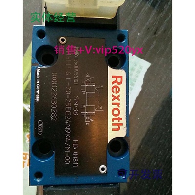 现货供应R900956101Rexroth力士乐阀3DREP6C-20=25EG24N9K4/M=00