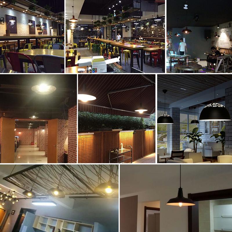 复古美式餐桌吊灯简约餐厅吊灯吧台灯单头工业风铁艺商用火锅店灯