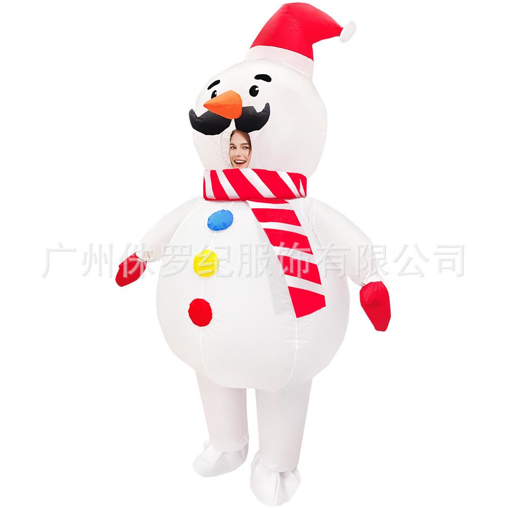 圣诞节充气服装圣诞雪人圣诞树充气服节日派对cosplay扮演服