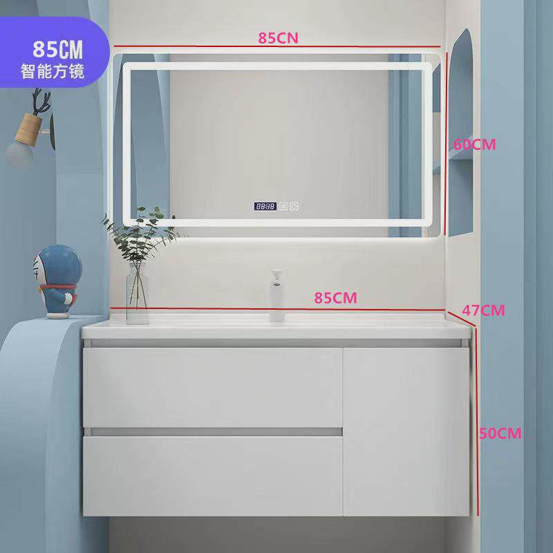 浴室柜陶瓷一体盆65cm75厘米85厘米95厘米105cm115cm洗漱台盆
