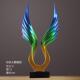 创意大鹏展翅工艺品电视柜酒柜玄关办公桌装 饰品树脂桌面摆件礼品