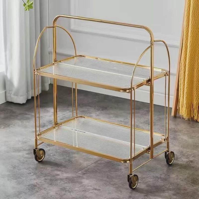 中古复刻折叠小推车可移动设计师推车中古餐车家用中古餐车