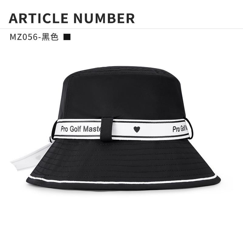 pgm新品高尔夫球帽女士蝴蝶结绑带渔夫帽遮阳防晒内里吸汗带设计