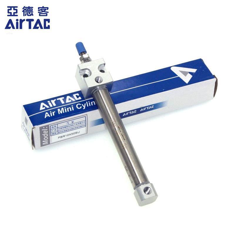 亚德客不锈钢笔形气缸pbr10*10*15*20*25*30*40*50*60*75*100-s-u