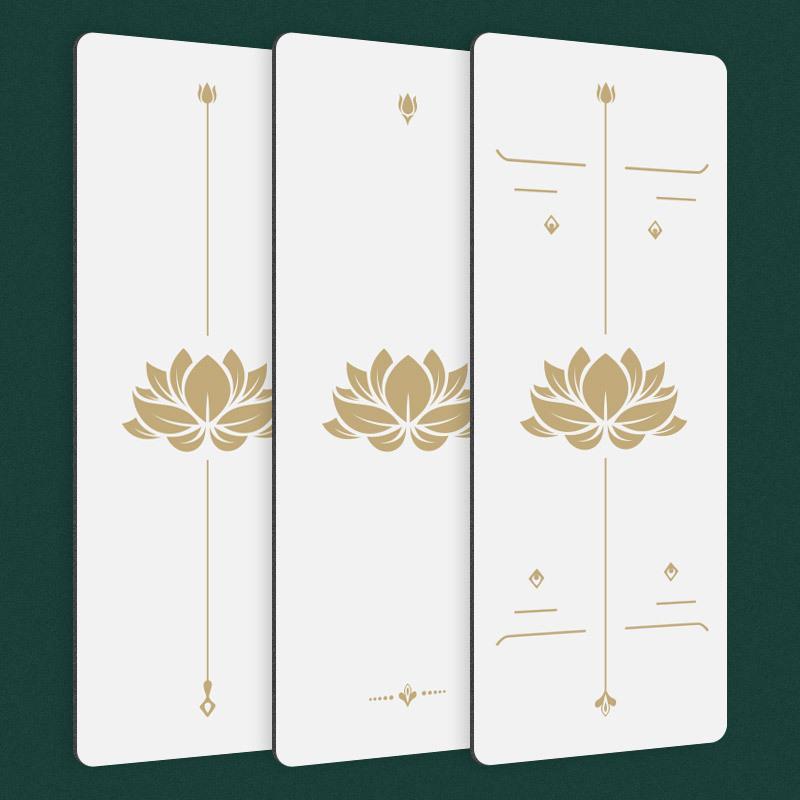 5mm天然橡胶PU瑜伽垫定-制加厚防滑专业体位线瑜伽垫批发一件代发