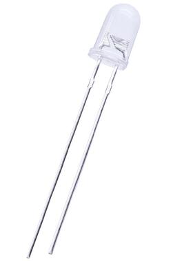 f5白发有边白5mm暖长脚14000mcd高亮暖白led发光二极管