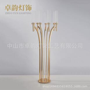 轻奢简约道具婚庆餐桌签到处舞台装饰摆件万圣节活动派对装扮烛台