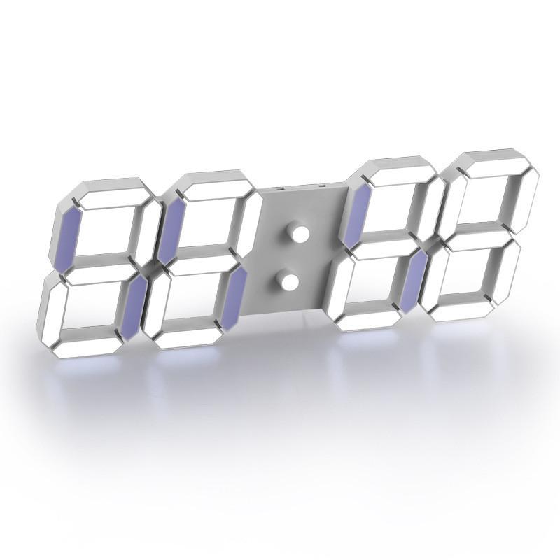 热销lestry简约静音校时操作时钟挂钟遥控数字