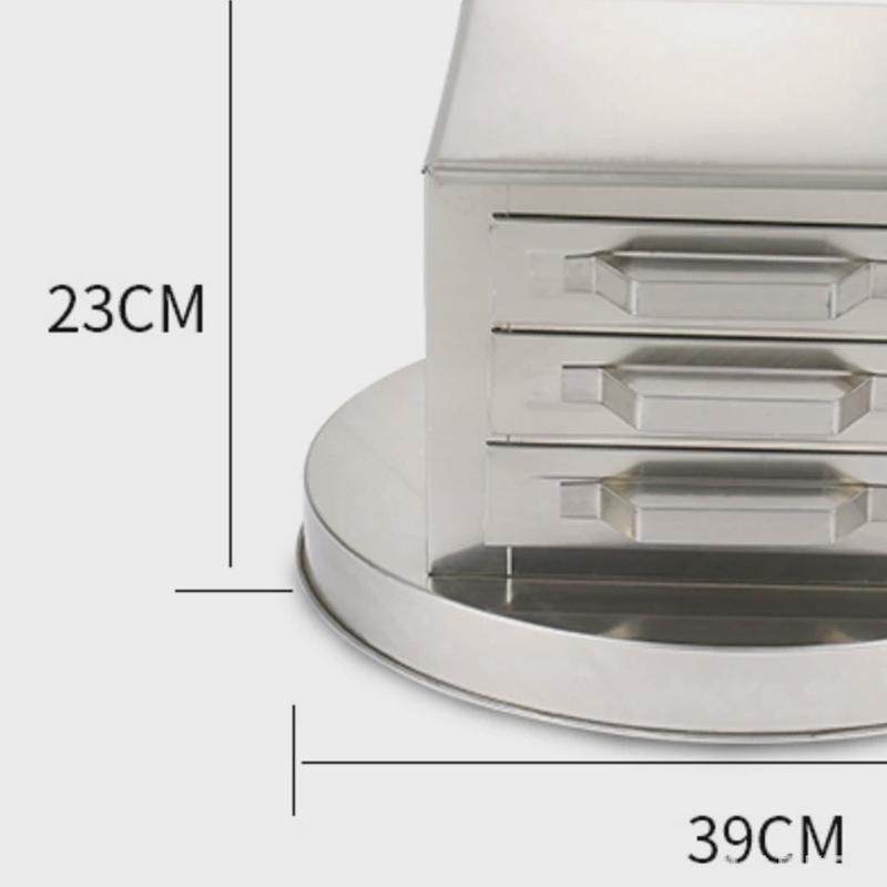 肠粉机抽屉式家用3层蒸炉蒸盘广东拉肠粉炉三格四抽粉撑包边加厚