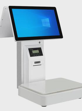 厂家直供君容c570超市称重打印收银收款机系统设备收银称一体机