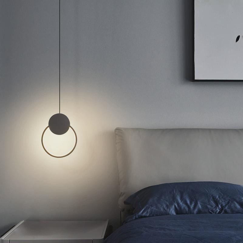 【严选】床头吊灯卧室简约现代长线小吊灯吧台背景墙LED北欧吊灯