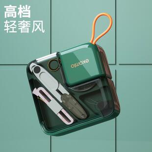 学生日版 进口家用实用高档针线盒便携迷你缝衣服套装 针线包神器女