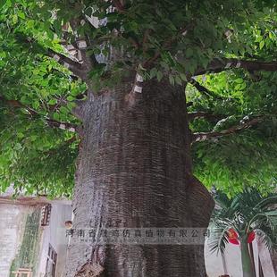 仿真榕树玻璃钢大型室内包柱子室内植物装饰假树造景婚庆大榕树