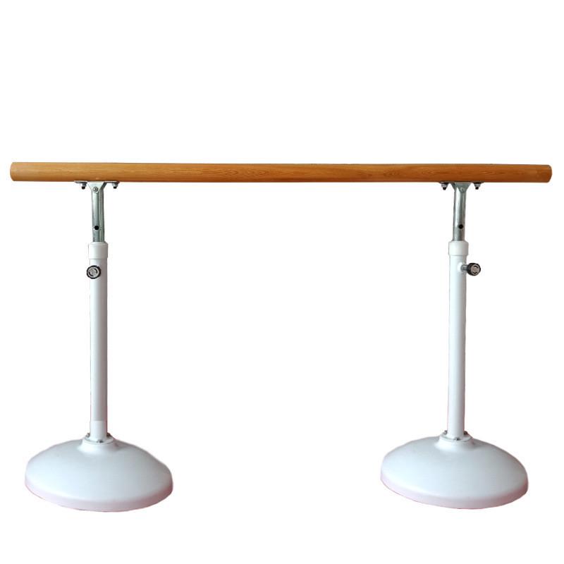 舞蹈把杆水曲柳杆教室移动把杆可升降圆盘压腿舞蹈家用舞蹈把杆