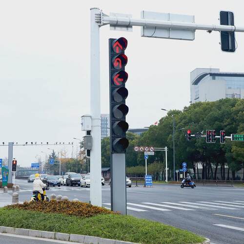 led交通信号灯路口杆机动车指示计时一体式红绿灯十字路口警示灯