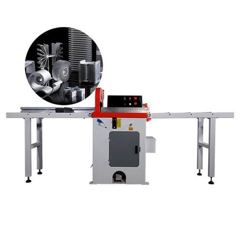 小型半自动切铝机管铝切机铝合金门窗型材切气动機45度铝切机