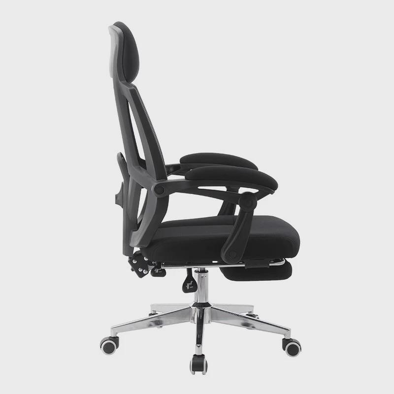 办公室网布办公可躺时尚简约家用护腰人体工学椅电脑椅带搁脚转椅