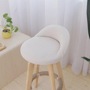 圆形转椅套子欧式椅子套罩弧形椅子套罩全包餐桌椅套罩凳子套