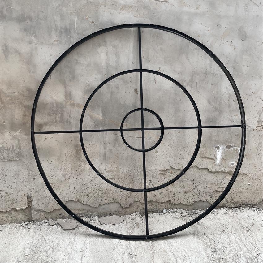 热销婚定位铁艺圆环吊顶花门舞台造型水晶珠帘菠萝珠礼堂架子纱幔