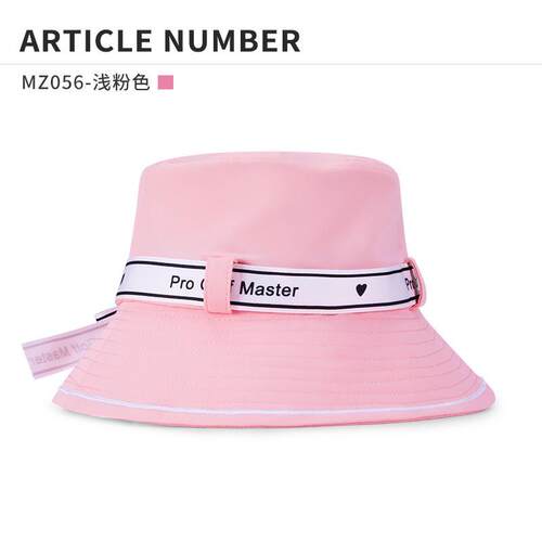 pgm新品高尔夫球女士帽蝴蝶结绑带渔夫帽遮阳防晒内里吸汗带设计