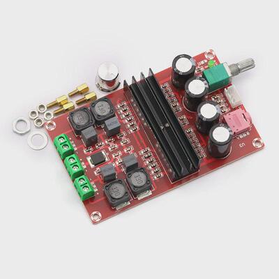 2*100W 数字功放板模块 12V-24V宽电压 TPA3116D2双声道放大板diy