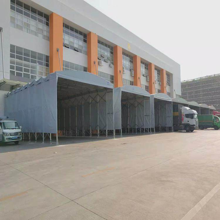 防雨移动推拉棚遮雨棚蓬户外折叠活动大型棚子收缩遮阳伸缩式帐篷
