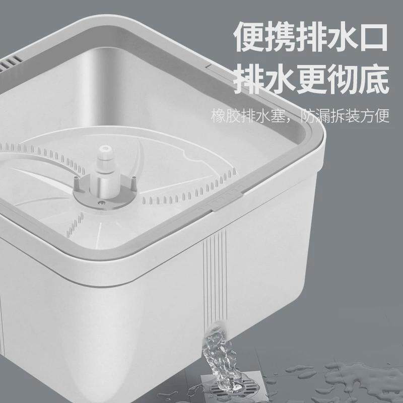 平板拖把家用免手洗一拖净旋转污水分离拖布懒人吸水墩布桶套装