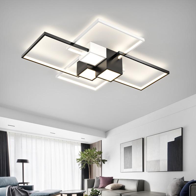 热销几何客厅灯现代简约大气灯具套餐组合全屋led吸顶灯轻奢客厅