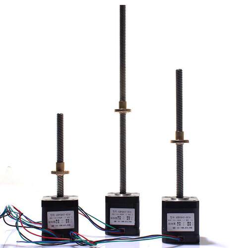 4257直线丝杆型t步进电机3d打印传动100mm/150mm/300mm螺纹丝杆