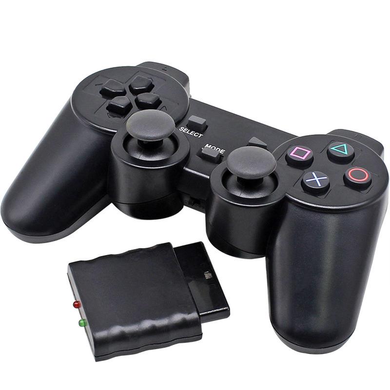 全新PS2无线游戏手柄 双震动手柄 带接收器 8米距离PS2专用型 2灯