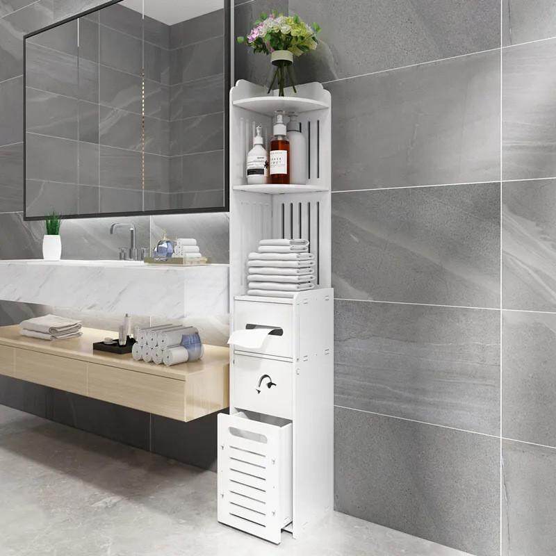 浴室马桶转角置物架家用多层收纳储物柜卫生间大容量落地收纳架子