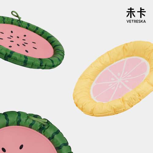 未卡西瓜西柚夏季降温冰窝狗狗凉垫猫咪凉席睡眠垫子宠物冰垫猫咪