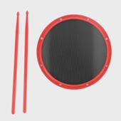 12寸哑鼓套装 架子鼓练习哑鼓垫碳纤维初学入门哑鼓垫人声节拍器