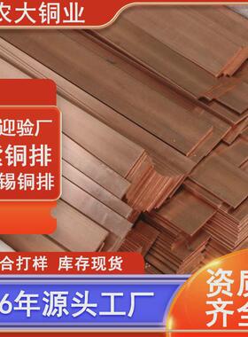 现货供应铜条紫铜排机房接地铜排电柜扁条t2t3高纯c1100紫铜排