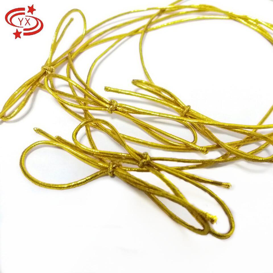 服装辅料松紧吊牌绳子黑色白色绳线彩色超细弹力线包装蝴蝶结橡筋