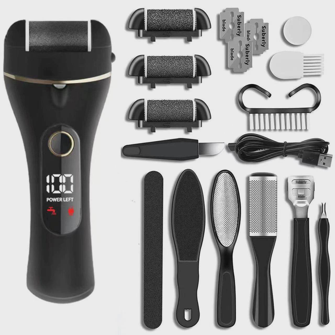 数显电动磨皮修脚器磨脚器充电水洗自动去死皮脚皮老茧足修机家用,家庭/个人清洁工具,搓脚板/洗脚刷/磨脚石,淘宝优惠券,粉丝福利购,淘宝优惠卷