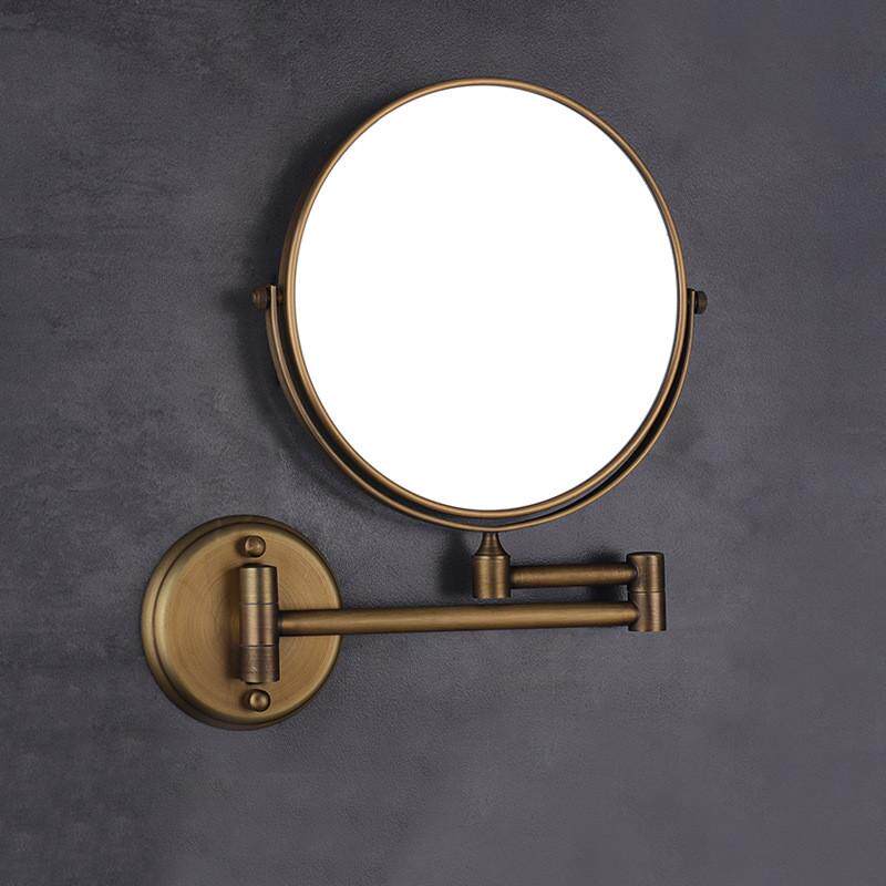 折叠浴室伸缩化妆镜壁挂卫生间美容镜双面挂墙式酒店梳妆镜镜子