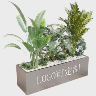 玻璃钢花箱户外种植花坛商场美陈花盆广场景观花槽方形花池大花钵