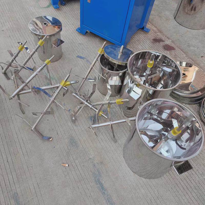 铭美5kg塑料打桶粉色粉混色桶颜料配色打粉桶不锈钢搅拌桶