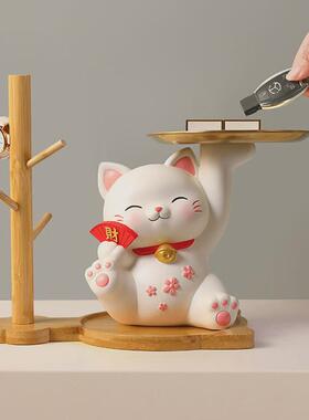 热销装饰摆件玄关放钥匙收纳托盘摆设猫爪轻奢客厅树杈家居装工艺