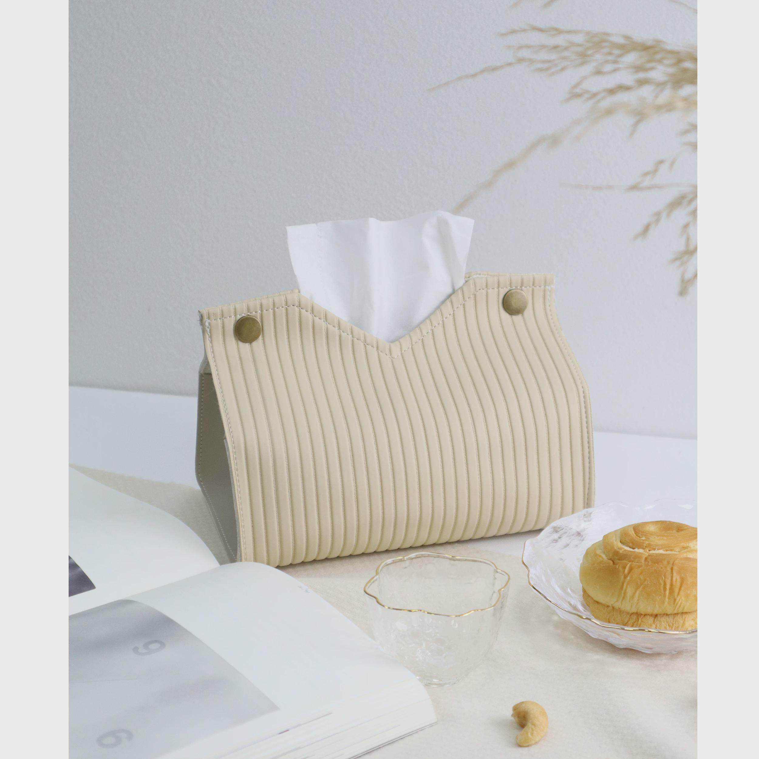 竖纹皮革暖色系米色棕色纸巾盒约高级感黑色条纹纸巾收纳套,收纳整理,纸巾盒,淘宝优惠券,粉丝福利购,淘宝优惠卷