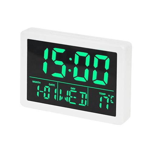 大屏简约风格led时钟日式床头闹钟实用多功能电子钟钟声控1020