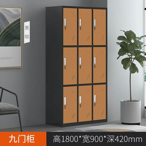 彩色更衣柜员工柜健身房存包柜浴室换衣柜子铁皮柜学生宿舍储物柜