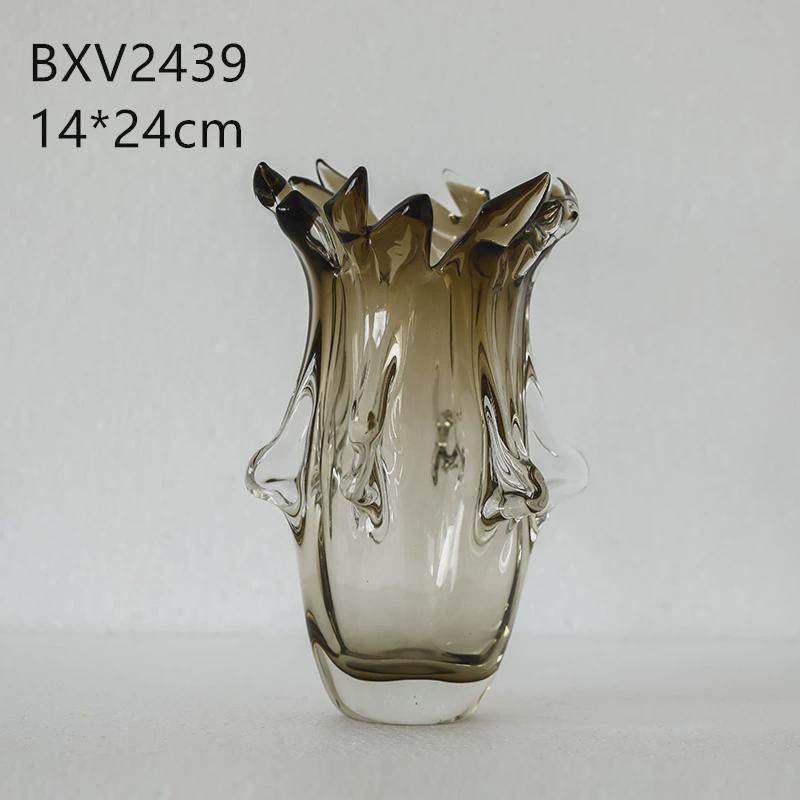 简约轻奢风创意琉璃异形窗口花瓶花器餐桌居家客厅软装台面玻璃瓶,家居饰品,装饰摆件,淘宝优惠券,粉丝福利购,淘宝优惠卷