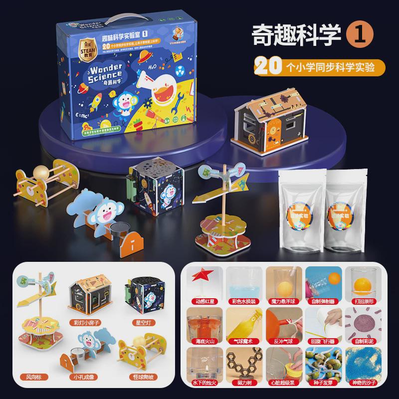 幼儿园科学实验工具套装制作材料益智儿童科学小实验小学操作包