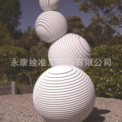 不锈钢变色灯球灯摆件雕塑户外不锈钢光球