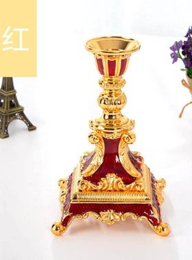 复古土耳其烛台婚庆摆件单头烛台家居客厅烛台金属装饰品